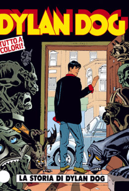 Copertina di Dylan Dog n.100 – La storia di Dylan Dog