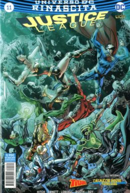 Copertina di Justice League n.69 – Rinascita