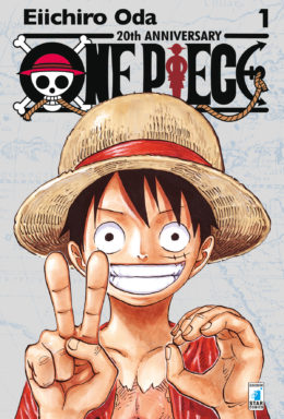 Copertina di One Piece n.1 – Edizione Silver – 20th Anniversary
