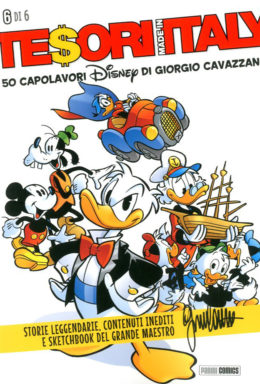 Copertina di Tesori made in Italy n.6 – 50 Capolavori Disney di Giorgio Cavazzano