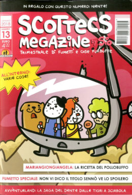 Copertina di Scottecs Megazine n.13 – Trimestrale di fumetti e cose furbuffe