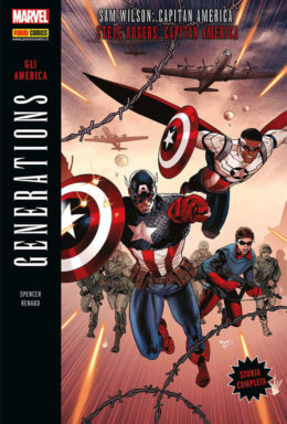 Copertina di Generations n.10 – Sam Wilson: Capitan America / Steve Rogers: Capitan America