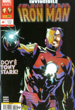 Copertina di Iron Man n.63 – Dov’è Tony Stark?