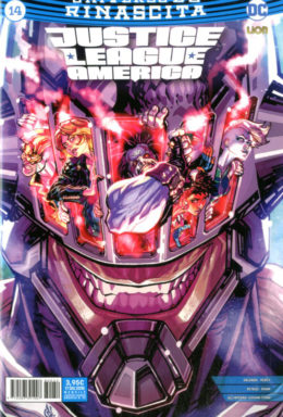 Copertina di Justice League America n.14 Rinascita – Serie Regolare