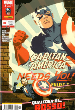 Copertina di Capitan America n.102 – Qualcosa di… Rosso