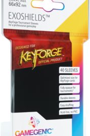 KeyForge Exoshields Tournament Sleeves Nero
