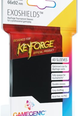 Copertina di KeyForge Exoshields Tournament Sleeves Nero