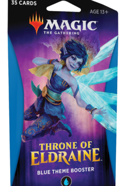 Copertina di Magic The Gathering Throne of Eldraine Theme Booster Blu