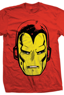 Copertina di Marvel: Iron Man Big Head Rosso (T-Shirt Unisex Tg. S)