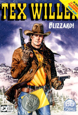 Copertina di Tex Willer n.30 – Blizzard! + Medaglia Tiger Jack