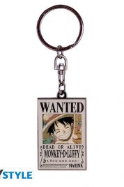 One Piece Luffy Wanted Keychain