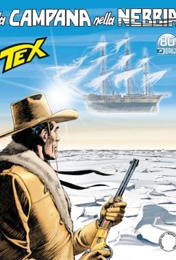 Copertina di Tex n.734 – La Campana nella Nebbia