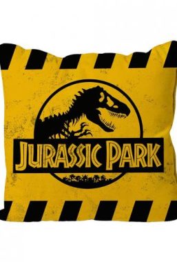 Copertina di Jurassic Park Caution Logo Cushion
