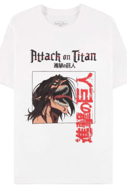 Copertina di Attack on Titan White T-Shirt Tg. XL