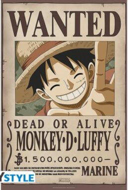 Copertina di One Piece Wanted Luffy new 2 Poster